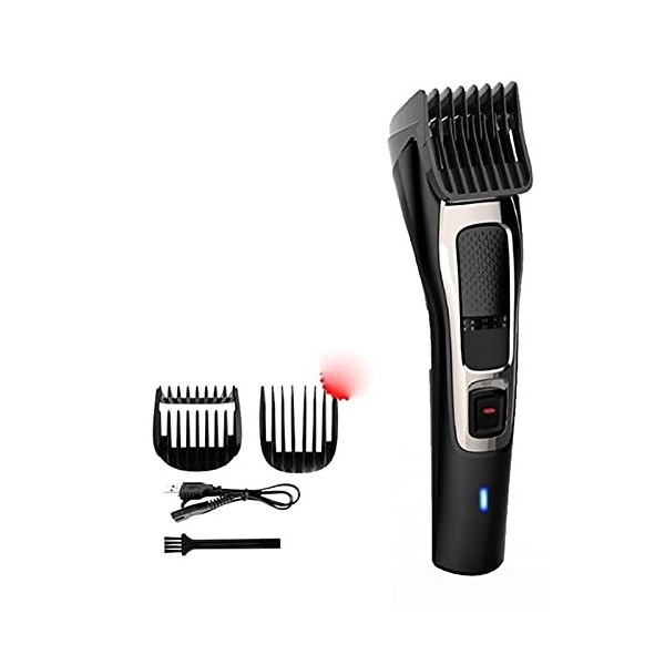 QZH Machine de Coupe de Cheveux de Coiffeur Kit Professionnel Tondeuse à Cheveux électrique sans Fil Rechargeable pour Hommes