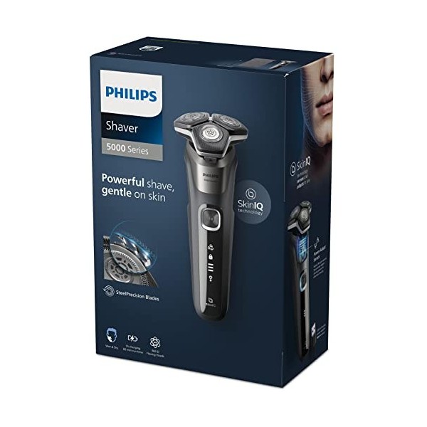 RASOIR SERIES 5000 WET&DRY LAMES STEELPRECISION CAPTEUR DYNAMIQUE DE DE PHILIPS - S5887.10