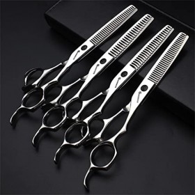 KOAIEZ 6,0 Pouces 440C Professional Argent Ciseaux De Coupe De Cheveux, Salon Barber Coiffure Cishisseurs, Tranchants Et Pr