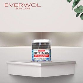 EVERWOL - Crème hydratante visage Nuit/Crème anti-rides, anti-tâches au RÉTINOL 3%, collagène, acide hyaluronique/Soin anti-â...