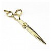 xuangui Ylingling Store Professionnel 7 Gold Damas Scissor Ciseaux De Cheveux Haut De Gamme Coupez Les Outils De Coiffure 