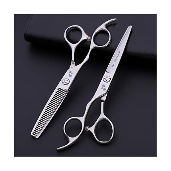 Chaomeiart Professionnel Main Gauche Barber Coiffure Ciseaux Amincissants Ciseaux Set Haute Qualité Salon Acier Kit 5.5 Pouce