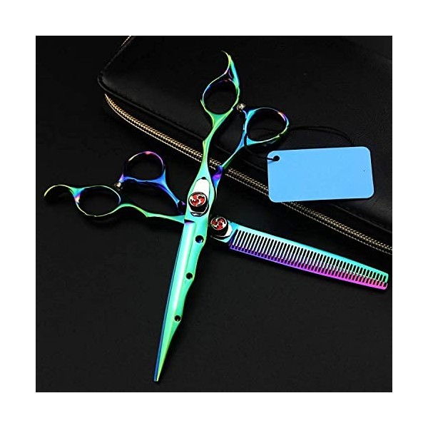 JINJIA Ciseaux Cheveux Professionnel 7 Pouces en Acier Inoxydable Coupe Cheveux Ciseaux Coiffure Ciseaux Ciseaux Cadeau Un Pe