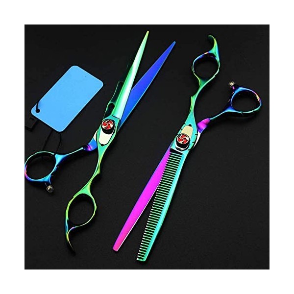 JINJIA Ciseaux Cheveux Professionnel 7 Pouces en Acier Inoxydable Coupe Cheveux Ciseaux Coiffure Ciseaux Ciseaux Cadeau Un Pe