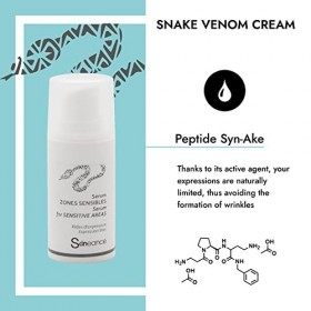 SKINEANCE – SERUM ZONES SENSIBLES au venin de serpent – Actifs anti-âge - Réduit les rides dexpression, les ridules, les poc ...