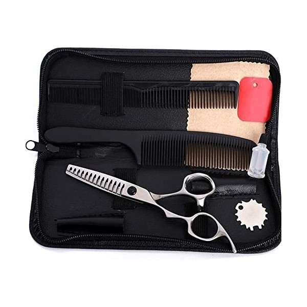 Ciseaux de coiffure série gaucher coupe nette et précise coupe de cheveux pour gaucher ciseaux de coiffeur kit doutils de co