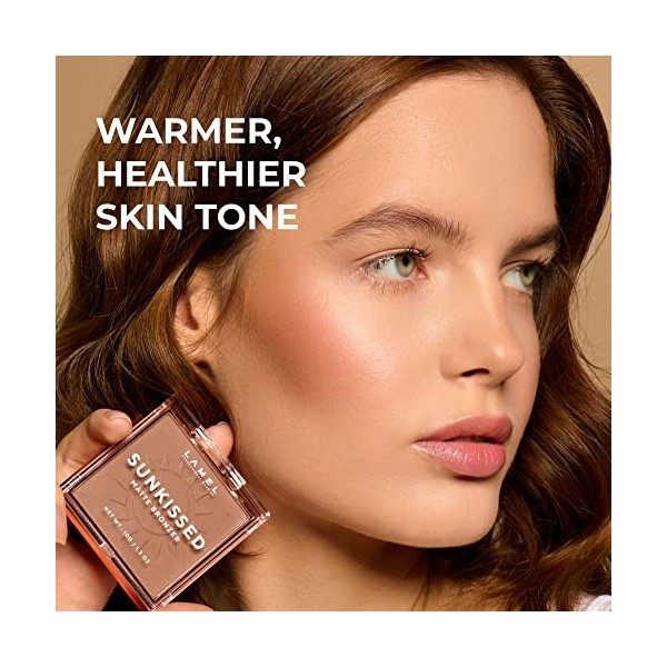 Lamel Sunkissed Matte Bronzer - Poudre Compacte Bronzante - Finition Mate - Peau Naturellement Bronzée - N. 401