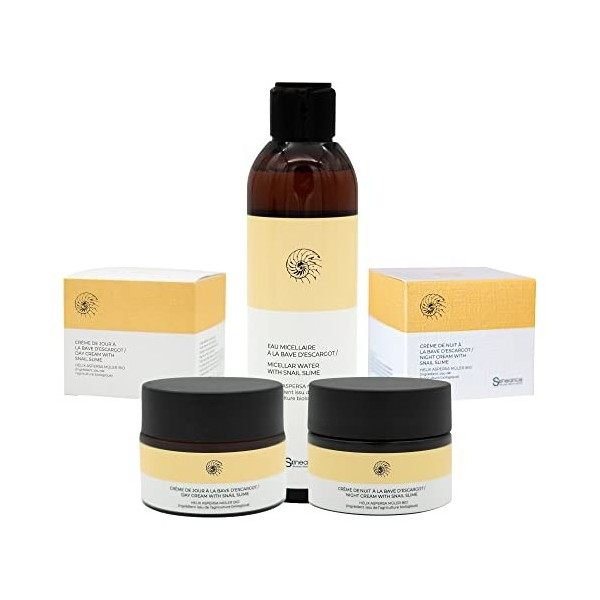 SKINEANCE - Le trio ULTRA RÉGÉNÉRANTE à la bave descargot BIO – Estompe les imperfections cutanées - Lisse les rides – Hydra ...