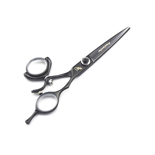Ciseaux de coiffeur professionnels de 15,2 cm, cisaillement plat en acier inoxydable et ensemble de cisaillement des dents, l