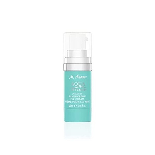 M. Asam AQUA INTENSE – Contour des yeux 30 ml , sans parfum à l’acide hyaluronique, repulpe, lisse et hydrate intensément, r