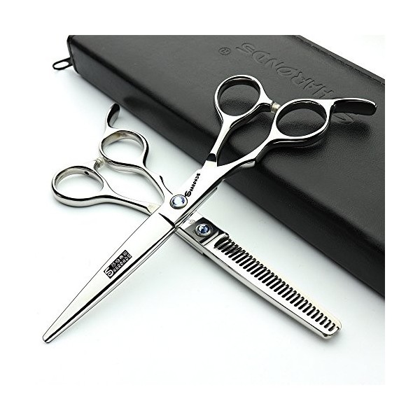 HAOTING Ciseaux de Coiffeur 6 Pouces Coiffeur gaucher Ciseaux Salon de Coiffure Studio Outils de modélisation Professionnels 