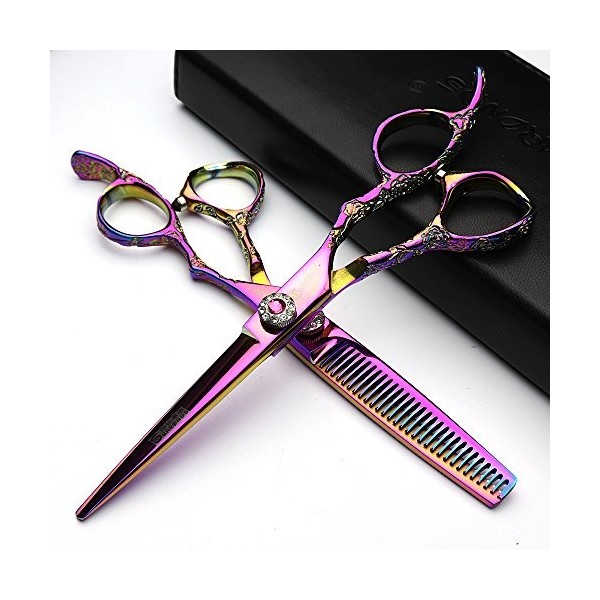 HAOTING Ciseaux de Coiffeur 6 Pouces Coiffure Studio modelage Ciseaux Coiffeur Ciseaux Professionnels Japon Ciseaux de Coiffu