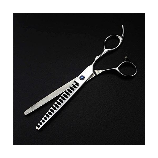 Ciseaux de coiffure Ensemble de ciseaux de coiffure professionnels Send Comb Silver-Black Silver B 