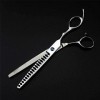 Ciseaux de coiffure Ensemble de ciseaux de coiffure professionnels Send Comb Silver-Black Silver B 