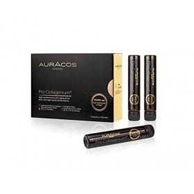Auracos - Pro Collagenium - Collagène Marin Super Concentré - Shots Anti-Âge - Peau lisse - Tonique - Signes de l’âge retardé...