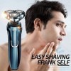 Rasoir électrique for Hommes, Hommes rasoirs électriques à la Barbe for Hommes Face 3D Rotary Shavers