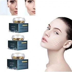 Lot de 3 capsules de sérum à lextrait de venin de serpent, sérum intensif au placenta, crème au collagène, anti-rides et ant ...