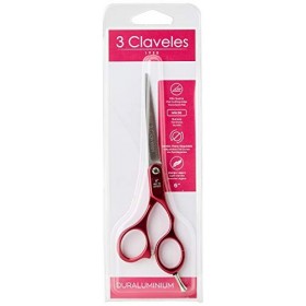 3&nbsp;claveles, ciseaux pour le cheveux Rouge 6&nbsp;" &nbsp;–&nbsp;1&nbsp;unité