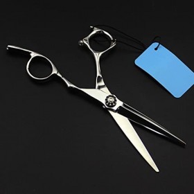 Ciseaux de coupe de cheveux, 6 pouces professionnels 440c ciseaux de cheveux coupe barbier salon de coiffure ciseaux aminciss...