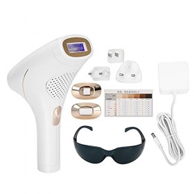 Machine Dépilation Indolore avec Réglage à 5 Vitesses pour le Visage, le Corps, Longue Durée de Vie, Protection de la Peau, 