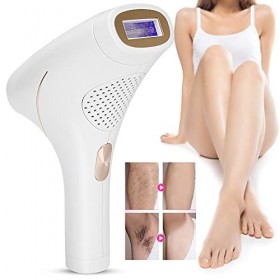 Machine Dépilation Indolore avec Réglage à 5 Vitesses pour le Visage, le Corps, Longue Durée de Vie, Protection de la Peau, 