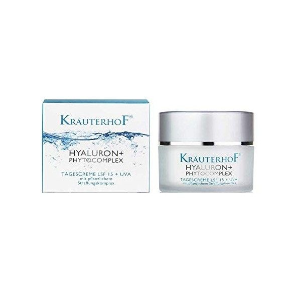 Kräuterhof® Hyaluron Phytokomplex Crème de jour anti-âge LSF15 50 ml Crème Jour et Nuit
