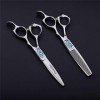 Ciseaux de coupe de cheveux professionnels, ensemble de ciseaux de coiffure pour coiffeur 6,0 pouces , outils de coiffure en