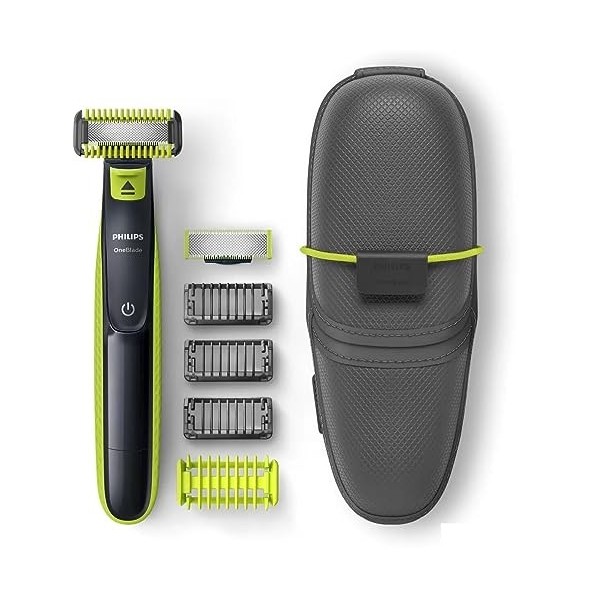 Philips Coffret cadeau One Blade visage et corps avec lot de 3 lames