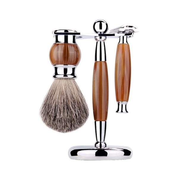 CRODY Simplicité Supports de Brosse de Rasoir pour Hommes, Outil Portable à 5 Couches, Support de Rasoir Facial Lavable et Pr