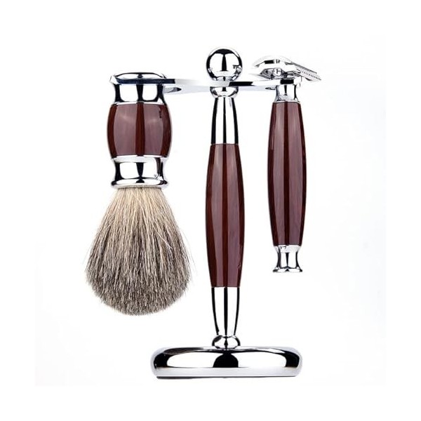 CRODY Simplicité Supports de Brosse de Rasoir pour Hommes, Outil Portable à 5 Couches, Support de Rasoir Facial Lavable et Pr