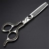 Argent 6,0 Pouces Ciseaux de Coupe Professionnelle Cheveux - Coiffure Ciseaux Dilution personnalité Set Salon de Coiffure Sal