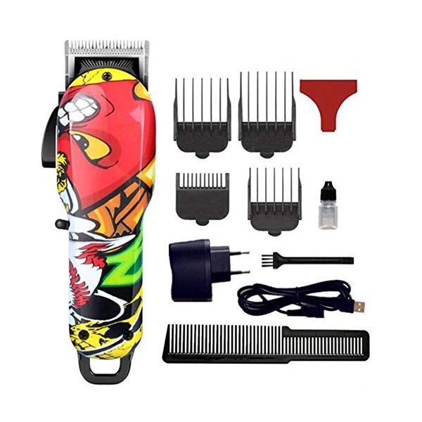 YYSDH 2020 Cartoon Barber Professional Hair Clipper Puissant Homme électrique Tondeuse sans Fil Couper Les Cheveux Machine To