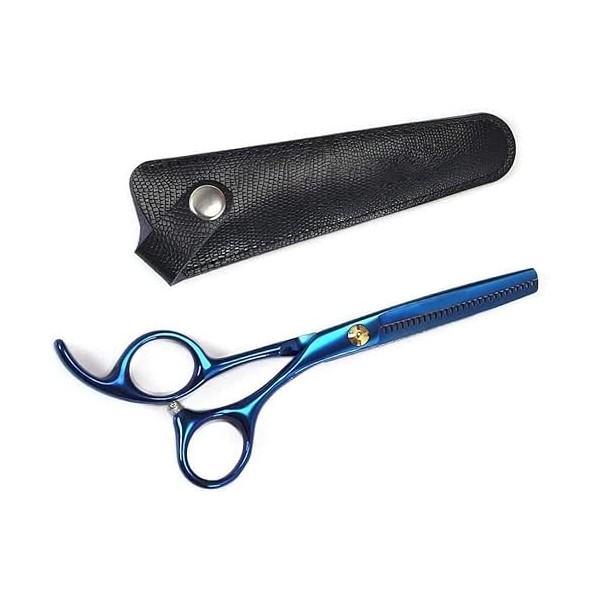 Ciseaux de coiffeur 5,5 pouces Ciseaux de barbier 440C Ciseaux de coiffure professionnels Ciseaux amincissants pour cheveux E