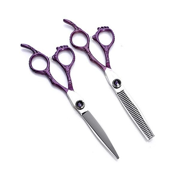 RIJPEX Ciseaux De Coiffeur Professionnels, Kit De Ciseaux De Cheveux Super Sharp Salon Ensemble De Ciseaux De Coiffure Forts 