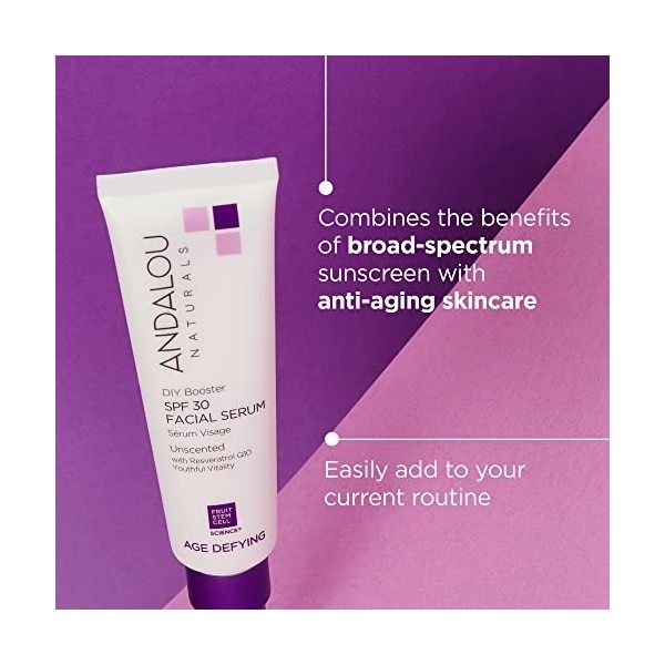 ANDALOU - DIY Booster SPF 30 Facial Serum Unscented - 2 fl. oz. 58 ml 