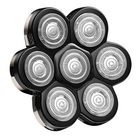 Têtes de rechange à 7 lames pour rasoir électrique pour homme
