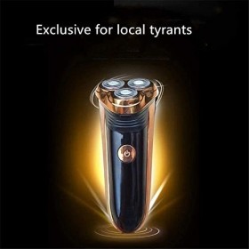 Rasoir électrique Rasoir for Hommes, Rasoir Rotatif Sec et secousse Rapide avec Une Coupe-Pop-up et LED Affichage