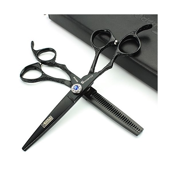 HAOTING Barber Scissors Ciseaux de Coiffeur Professionnel Japonais de 6 Pouces pour gaucher