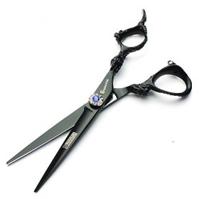 HAOTING Ciseaux de Coiffeur 5,5 Pouces Ciseaux de Coiffeur Professionnels Poignée Dragon Japonais 440c Ciseaux de Coupe/aminc...