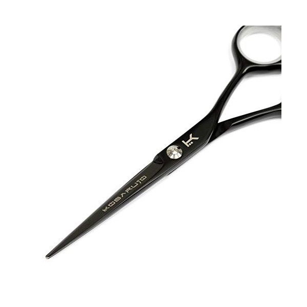 Ciseaux de coiffeur professionnels très tranchants - Noir cobalt - 14 cm