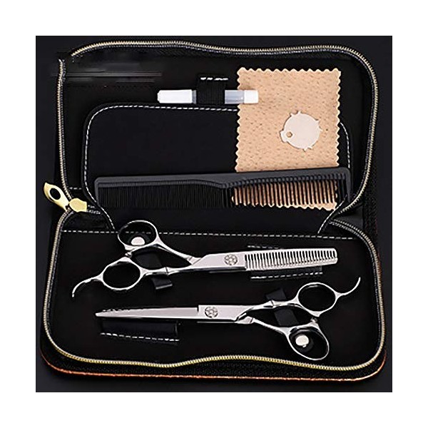 XBR Ciseaux de Coiffure Kit de Coupe de Cheveux Professionnel pour Salon de Coiffure/Salon de Coiffure 6 Pouces pour Salon de