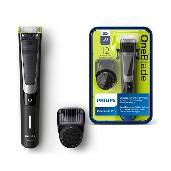 Philips OneBlade Pro QP6510/30 Tondeuse avec peigne 12 longueurs