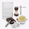 Kit de rasage Störtebekker® - Set de qualité supérieure pour un rasage parfait - Avec rasoir, blaireau, savon à raser, bois d