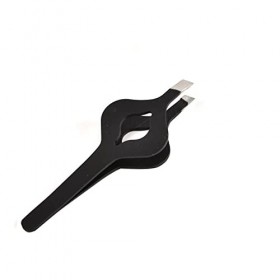 VANGLI Tweezers Slant Tip Hair Removal Tweezers Stainless Steel Slanted Flat Point Tip Removal Professional Eye Brow Tweezers