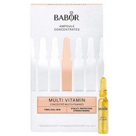 Babor Multi Vitamines Ampoules de Sérum pour Le Visage, avec Vitamine E pour Renforcer La Barrière de La Peau, Concentré en A