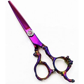 Ciseaux de coiffeur ensemble de ciseaux de coiffure professionnels 440C ciseaux de coupe de cheveux en diamant de type épée e...