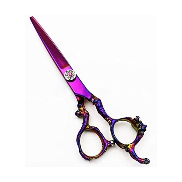 Ciseaux de coiffeur ensemble de ciseaux de coiffure professionnels 440C ciseaux de coupe de cheveux en diamant de type épée e