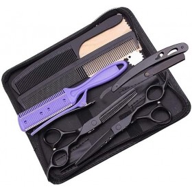 Ciseaux de barbier Ciseaux à cheveux Ciseaux à effiler Rasoir de sécurité Ciseaux de barbier Ciseaux de coupe de cheveux Ense