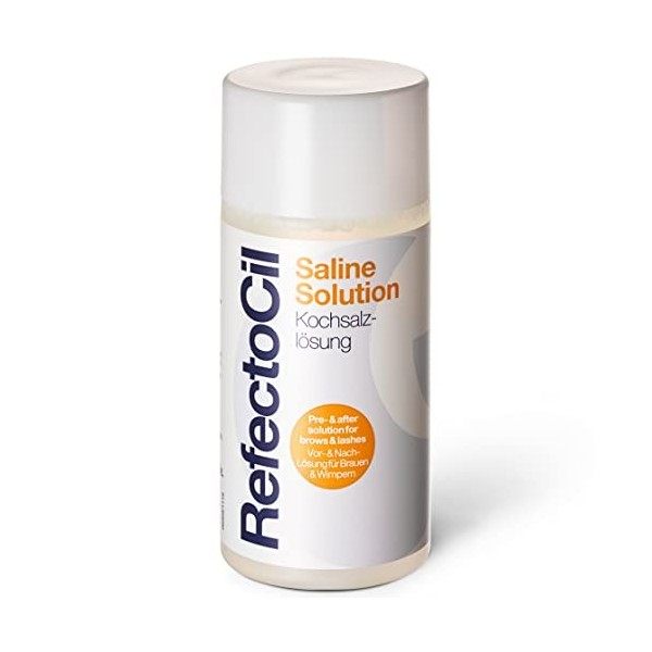 RefectoCil Sérum physiologique/Solution saline de 150 ml pour dégraisser en profondeur avant une coloration ou un rehaussemen...