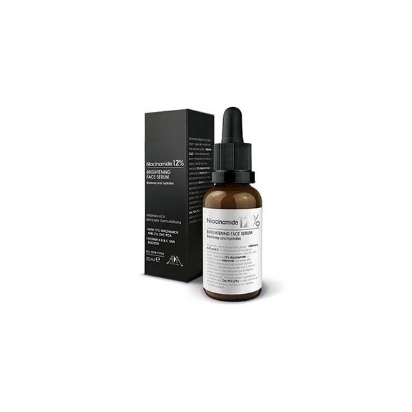 Sérum éclaircissant visage niacinamide 30 ml avec 12 % de niacinamide 2 % de zinc Crème Jour et Nuit